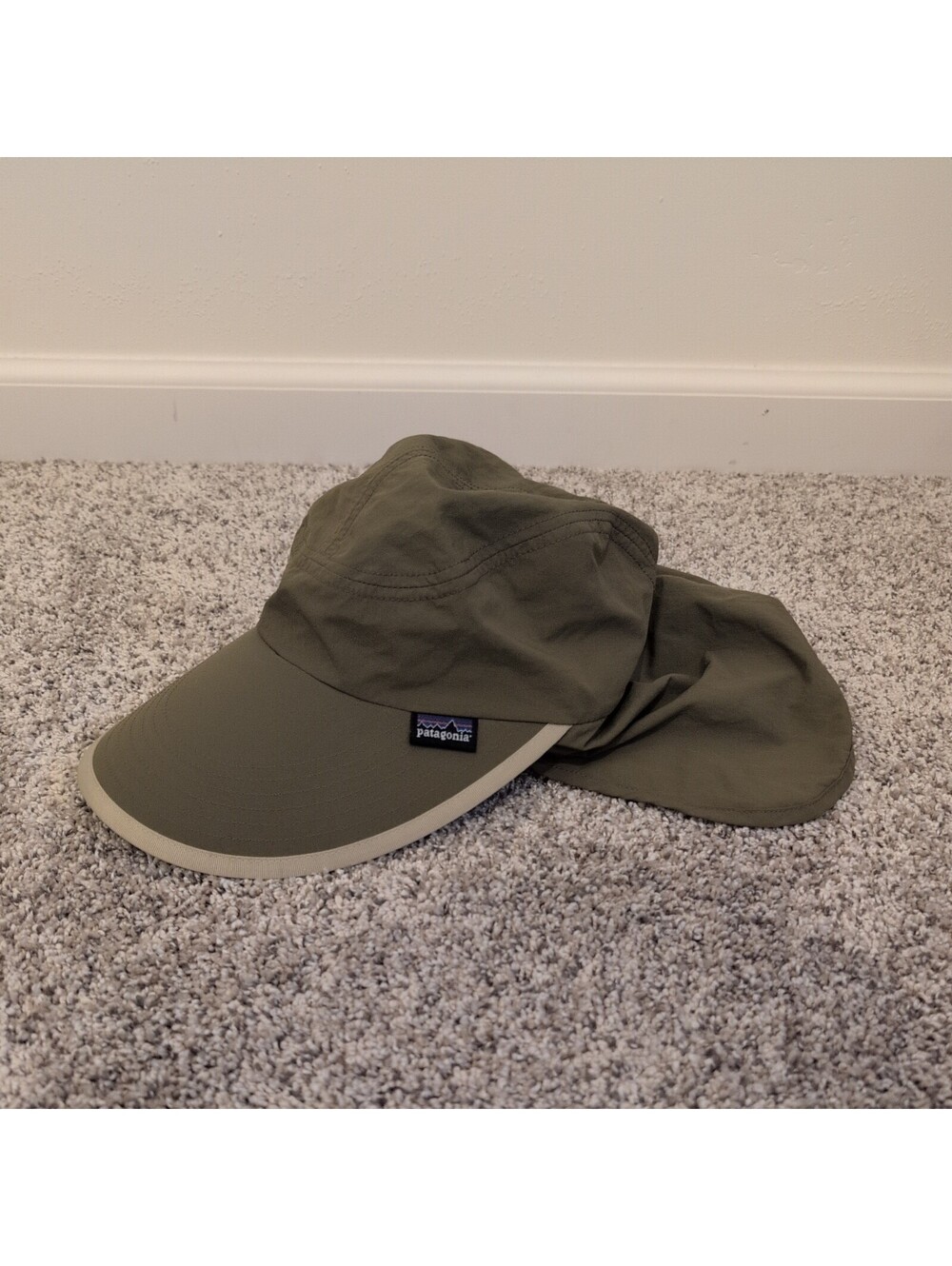 VTG Patagonia Hat Spoonbill Sunshade Cap green SZ S gorpcore Bimini Fly Fishing